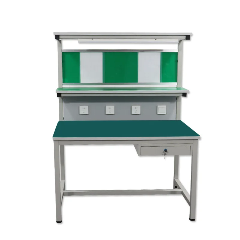 Wholesale factory customization assembly line assembly anti-static Kanban workbench with one drawers
