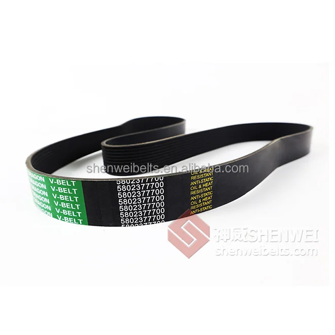 SHENWEI high quality epdm cr multi ribbed 8pk 6pj 7ph 10pl 12pm 6pk2200 v belt