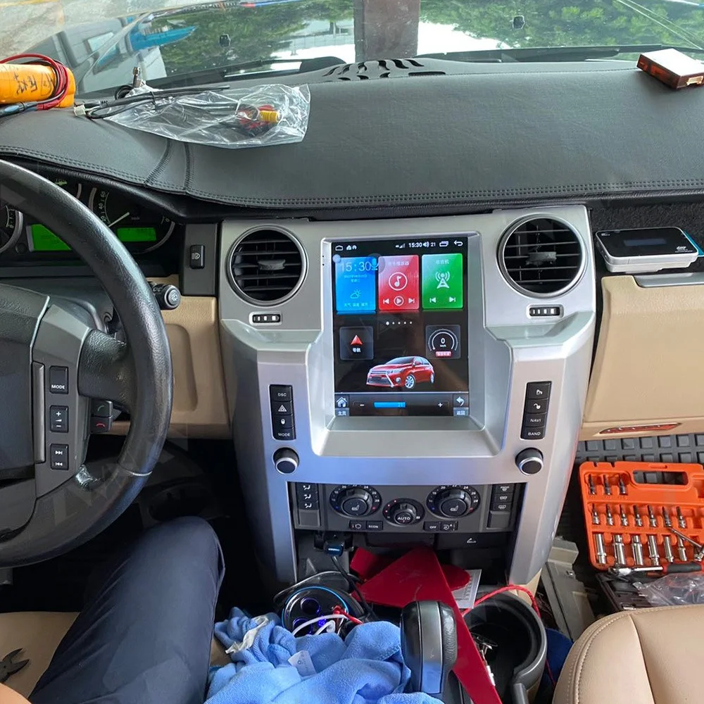 Автомобильный GPS-навигатор ZWNAV в стиле Tesla для Land Rover Discovery 3 LR3 2004 + Android Радио