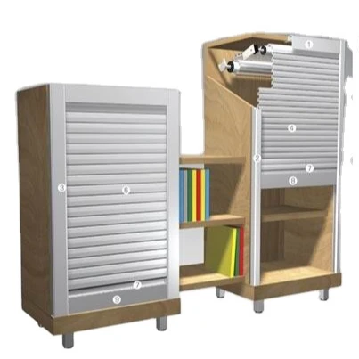 Factory Price Aluminum Alloy Cabinet Door Roller Shutter