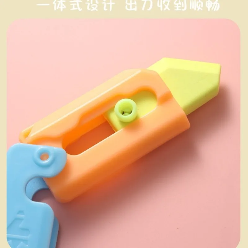 Creative Carrot Knife Eraser Decompression Toy Eraser Kawaii Stationery Erasers 5 Colors