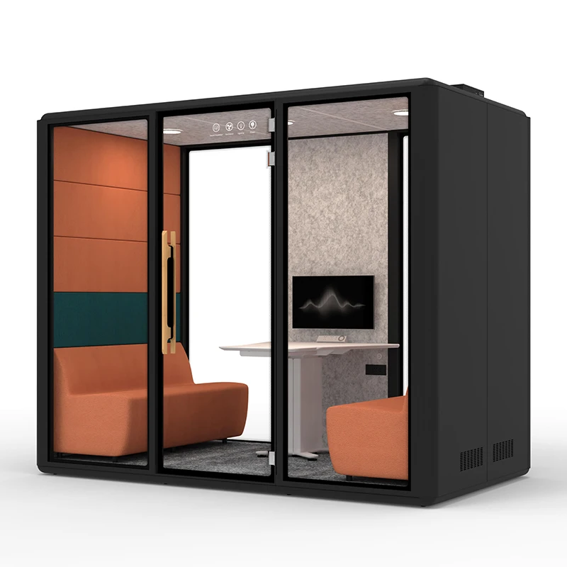 customized colorful soundproof portable office pod soundproof office phone booth Private Space audiometric booth for office