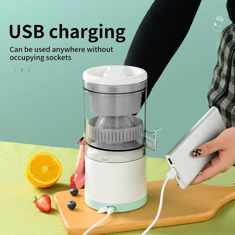 Citrus Juicer Machines Rechargeable Portable Juicer with USB and Blender for Orange, Lemon, Grapefruit Fruit extractor machine
