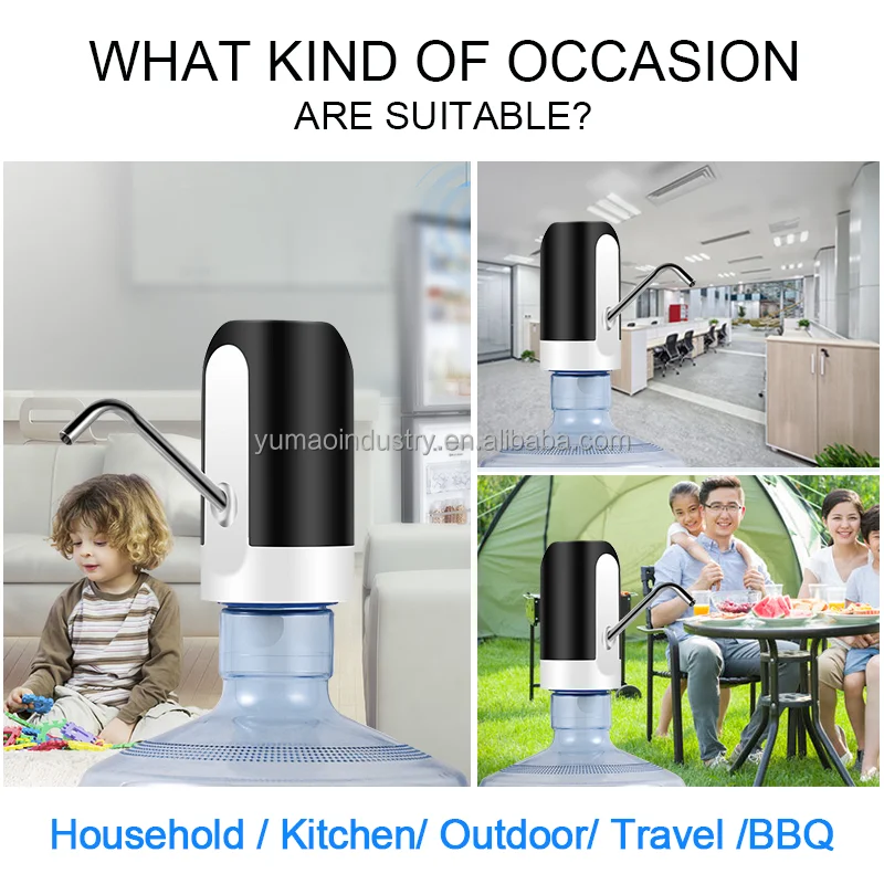 
automatic bottle drinking portable mini electric usb rechargeable water pump dispenser 