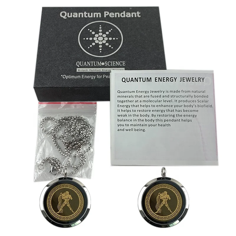 japanese quantum energy pendant stainless steel healthcare quantum scalar energy power pendant necklace manufacturer OEM