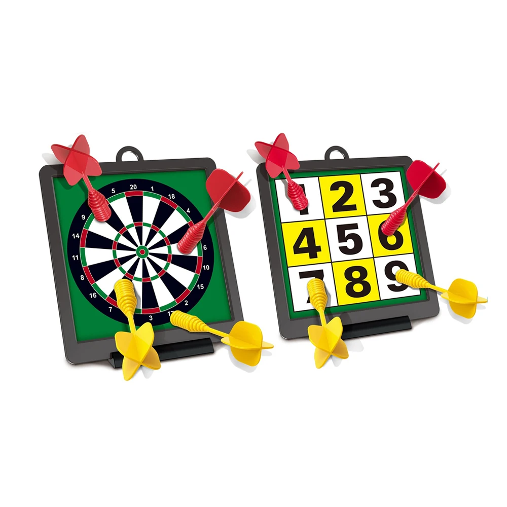 OEM kids mini indoor shooting target gift toy plastic magnetic dartboard