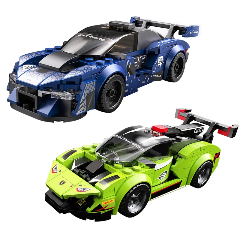 CADA C55051W GTR Remote Control Super Racing Car Dark Knight Model Building Block Compatible with Technic Bricks