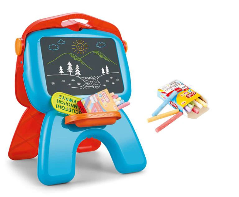 DIY learning easel double sided painting board Luminous children educational drawing board