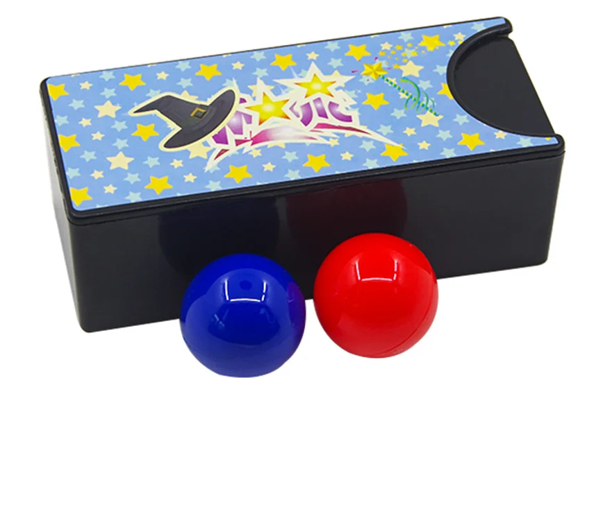 Box Turning The Red Ball Into The Blue Ball Magic Tricks Close Up Magia Mystery Box Magie Illusion Gimmick Props Prank Toys gift