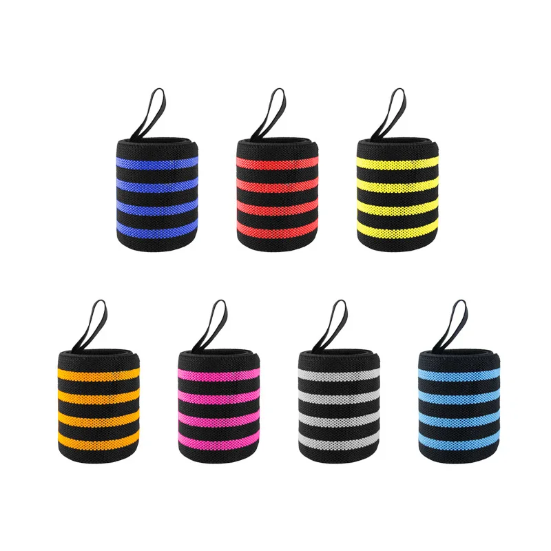 Wholesale colourful custom logo printed non slip Fashionable portable sports wrist wraps