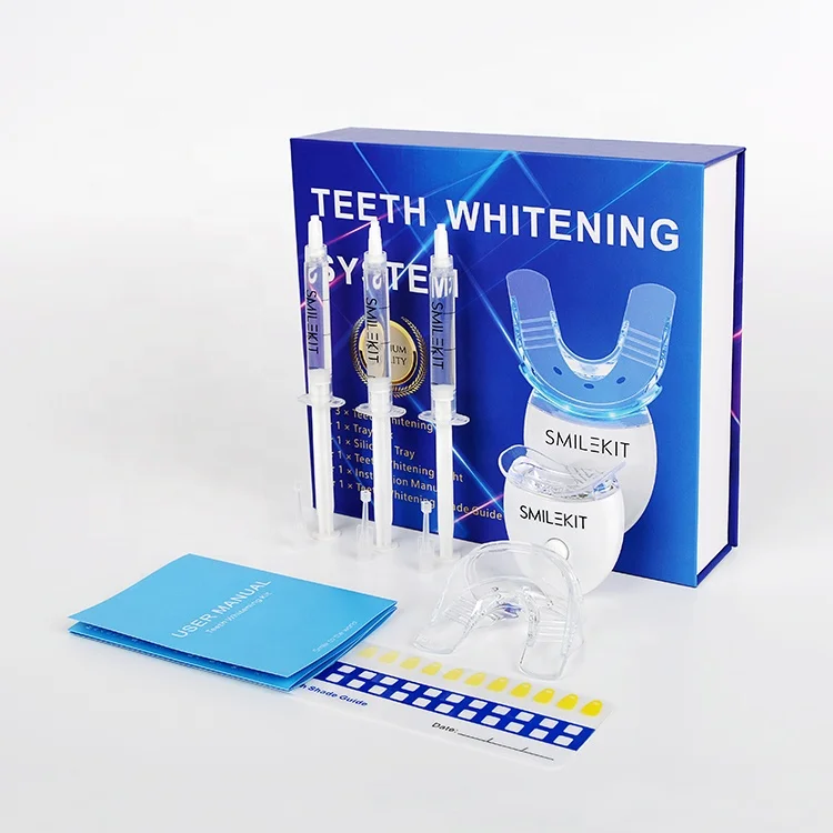 Oral Care Dental Bleaching System Whitening Lamp Bright White Smiles Teeth Whitening Kit with Own Logo