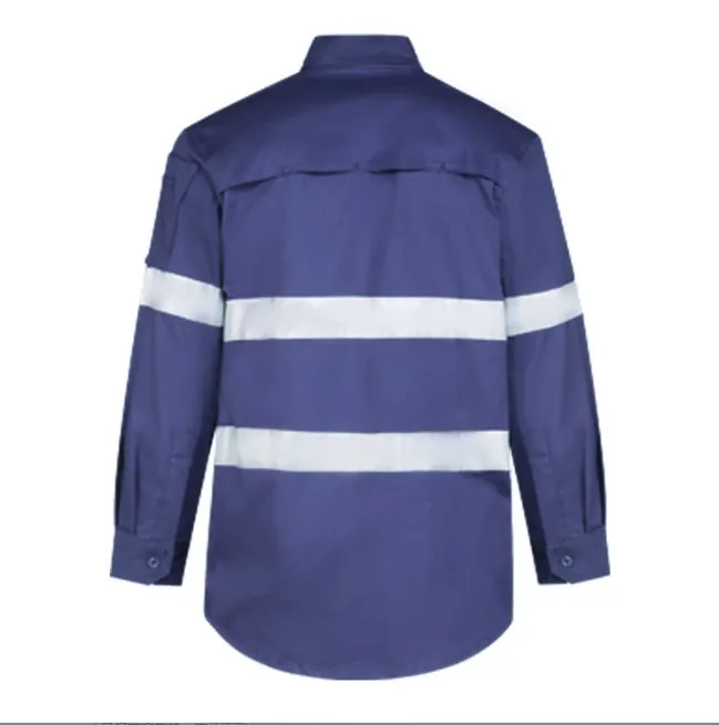 Mens Work Overalls Western Fire Resistant FR Welding Shirt lightweight cotton  safety Workwear Working Shirt jacket For Men