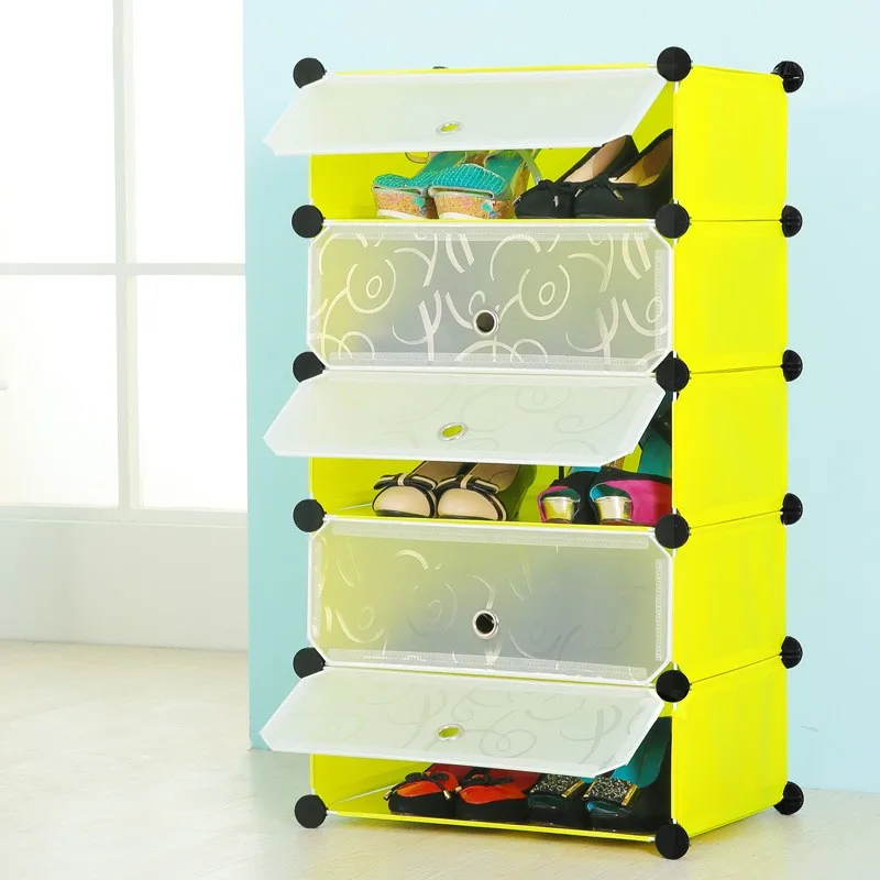 Factory Direct Rental Housing Dust Proof Shoe Rack Home Furniture DIY Shoe Cabinet Foldable Shoe Rack