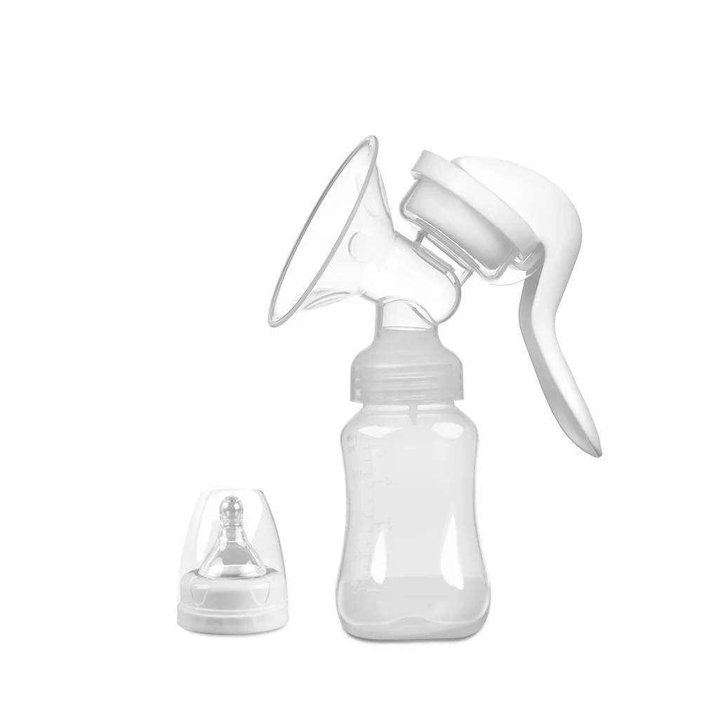 Best Wholesale Intelligent Reusable Silicone Baby Manual Breast Feeding Pump With Suction Base