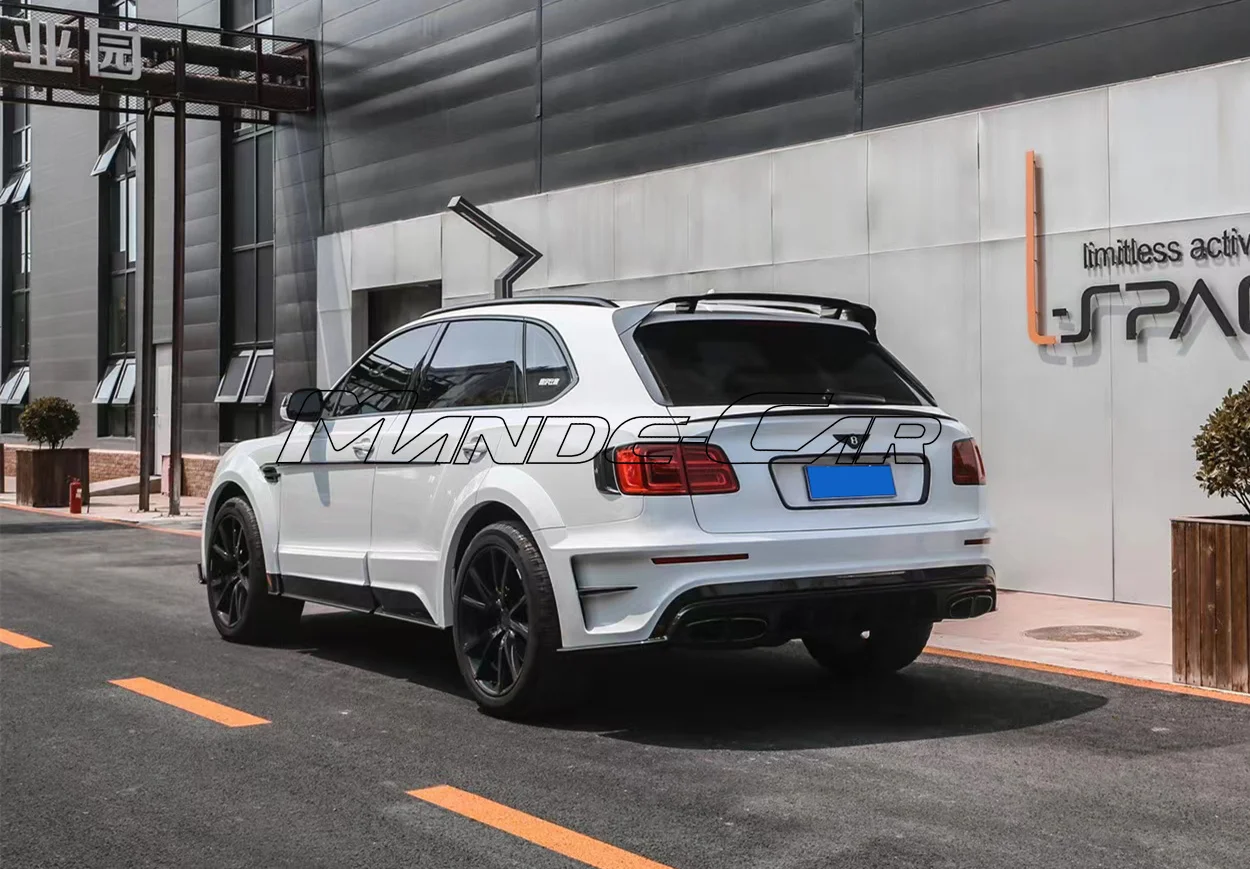 Wide May Style Carbon Fiber Mix Fiber Glass Car Bumpers Engine Hood Cover For Bentley Bentayga Body Kits Car Accessories