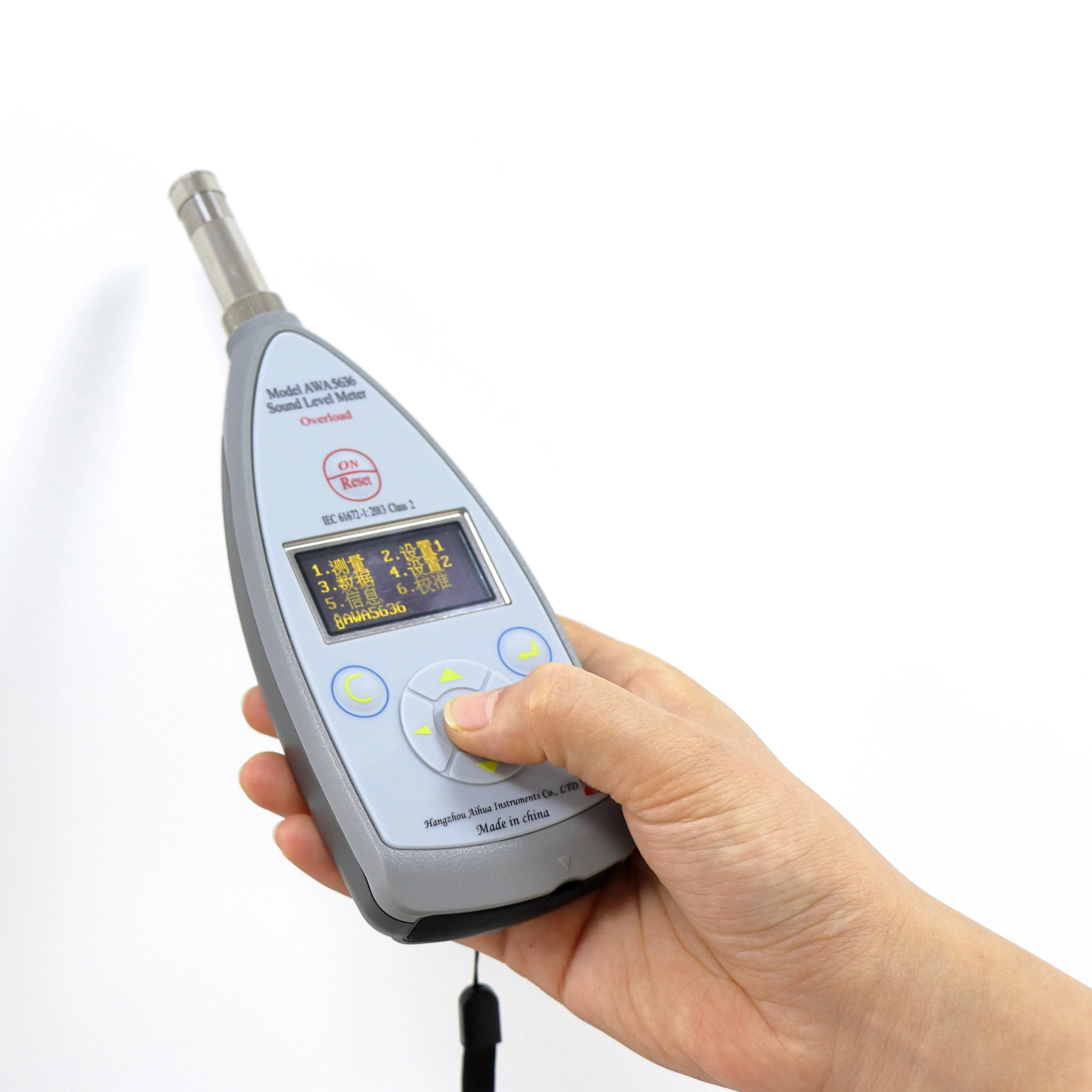 AWA5636-1 Decibel Meter Sound Meter 30-130 dB Noise Meter Max/Min/Data Hold Sound Level Reader Noise Volume Measuring Monitoring