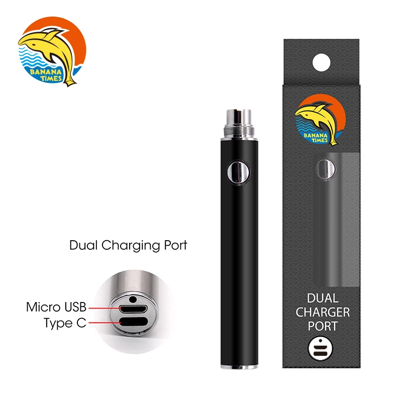 Самая популярная Флорида 1,7 В 4,2 в пользовательский цвет переменное напряжение 510 батарея DCB упаковка батарея испарителя usb type c