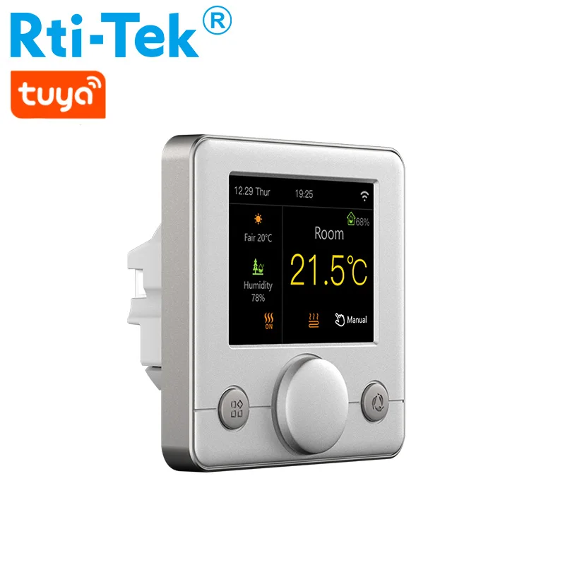 Термостат FCU RS485 Modbus Wi-Fi Умный вентилятор катушка IPS TFT ЖК-экран термостат регулятор температуры