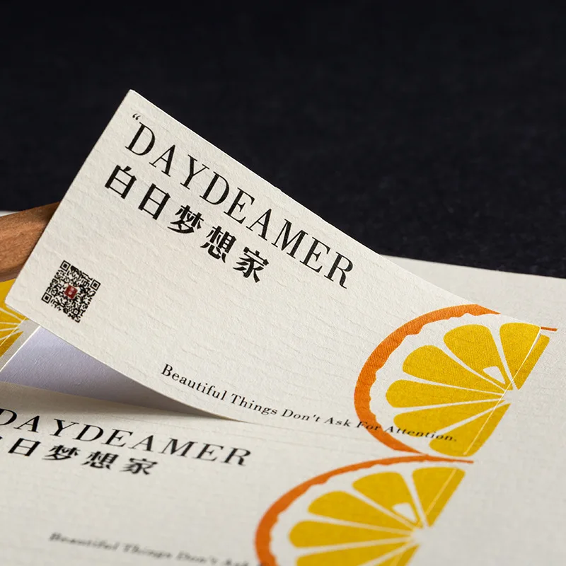 Custom Logo Printed Textured Paper Adhesive Sticker