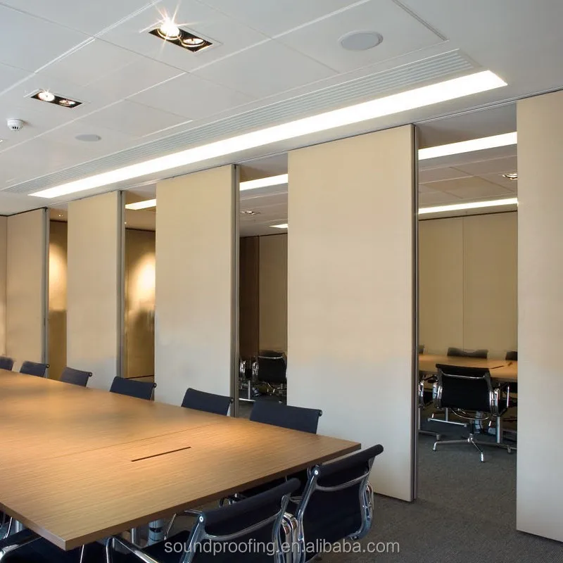 Hotel Customizable Temporary Mobile Divider Sliding Folding Wooden Acoustic Movable Wall Partitioning