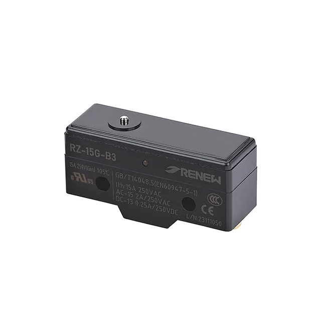 Renew RZ-15G-B3 High Precision Limit Switch Pin Plunger 15 A SPDT/SPST