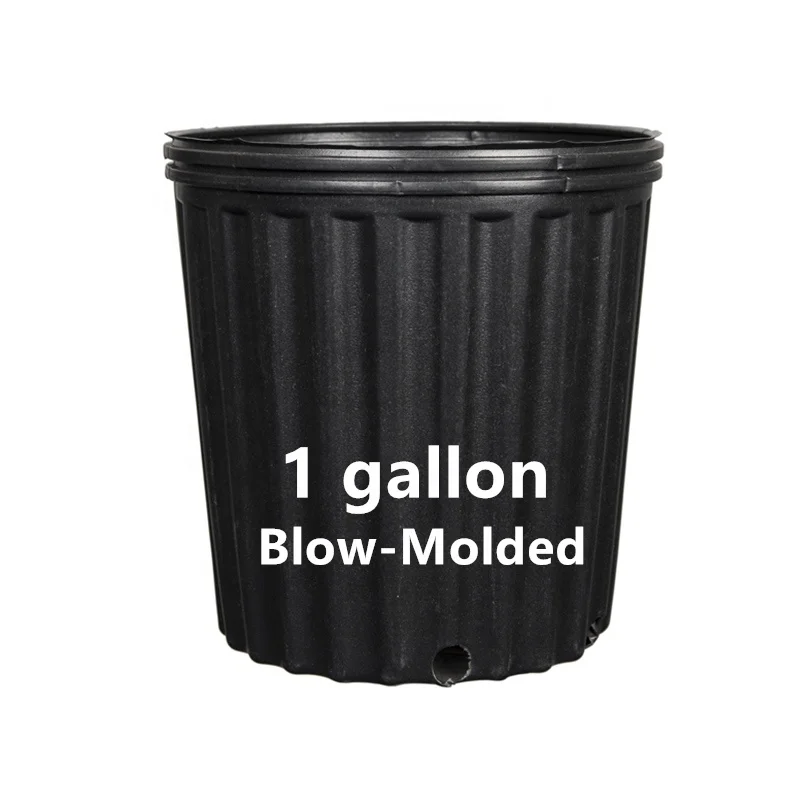 All Size1 2 3 4 5 7 Hdpe Gallon Pot Black Premium Black Hard Plastic Nursery Plant Container Garden Planter Growing Pots