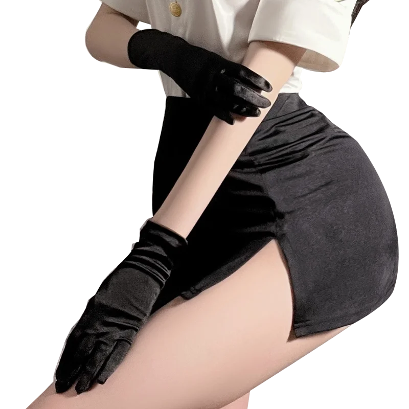 Sexy underwear sexy black gloves sexy accessories adult products role-playing uniform accessories P23