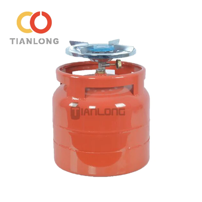 Zimbabwe Hot Sale 6kg Round Steel Guard Lpg Gas Cylinder For Kitchen/Camping