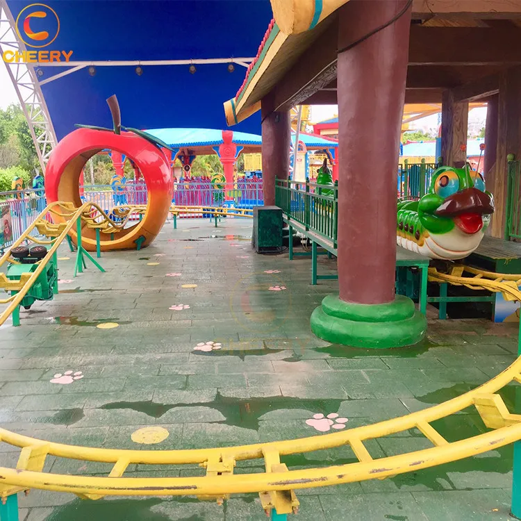 Attractive amusement park rides 16 seats cheap kids mini roller coaster equipment for sale