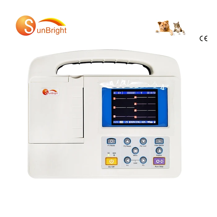 Easy Operating 6 channel High accuracy Smart Electrocardiogram Veterinary ECG for animal