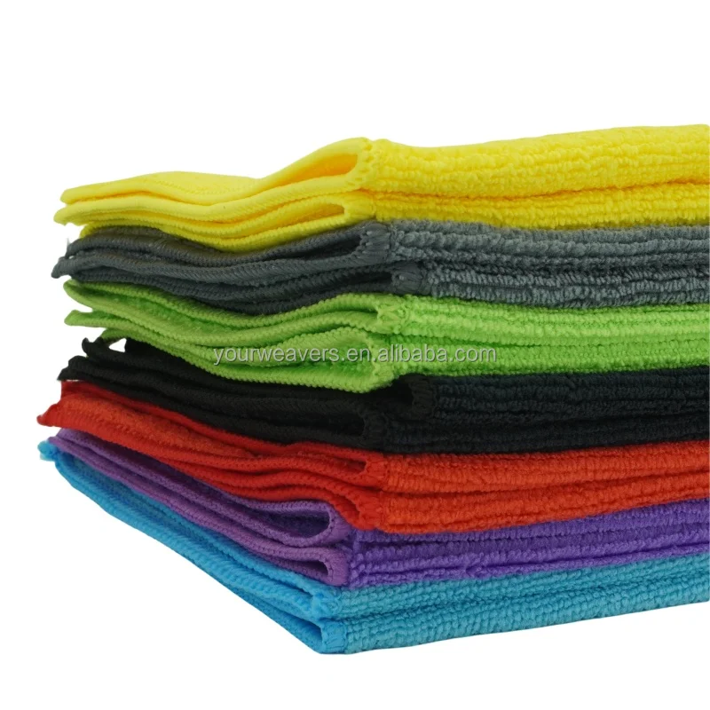 Microfiber Short Towel 80%polyester20%polyamide 40x40 250gsm Microfiber Towel Car Cleaning Cloth  Overlock Microfiber Towel