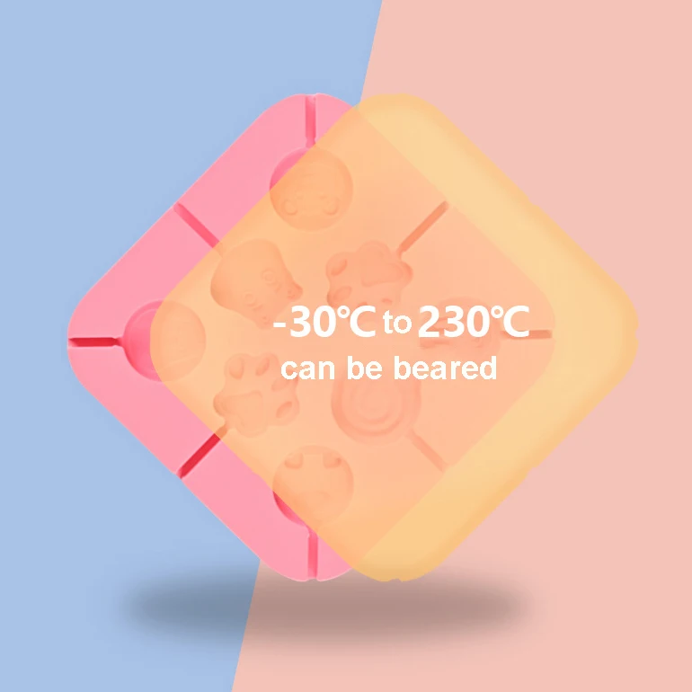 Silicone Lollipop Mold For Making Lollipop Chocolate Candy Cookie with Lollipop Stick