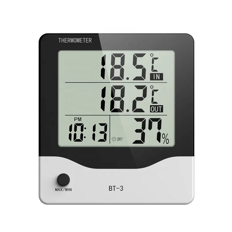 Sino Cool BT-3 LCD Digital Thermometer Hygrometer Indoor