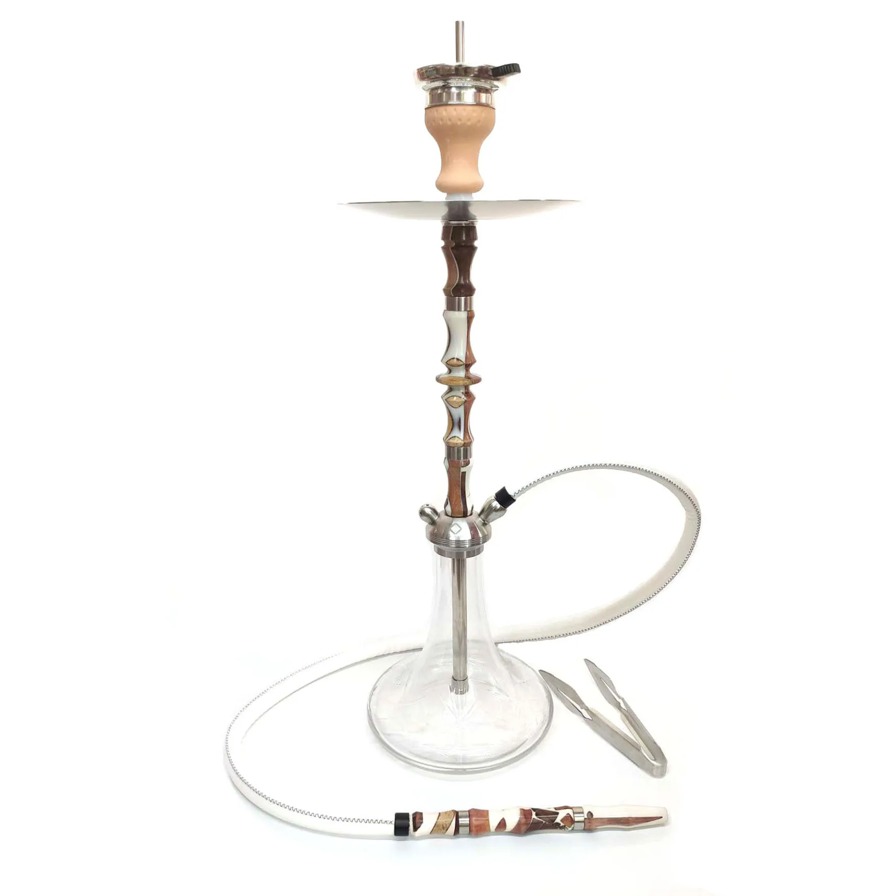 2021 Luxury New Wood Chicha Best Quality Shisha Stainless Russian