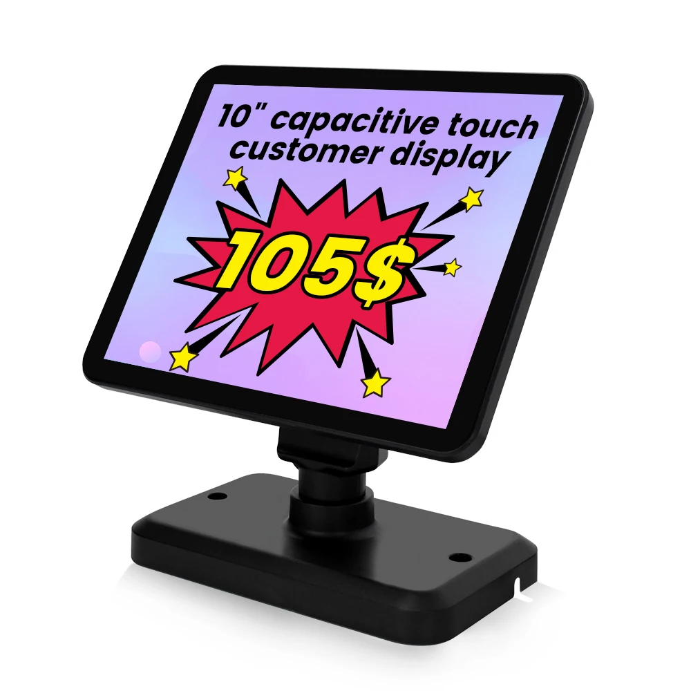 OSCY New Ture Flat Touch Screen High brightness LCD 9.7 inch USB customer pos pole display