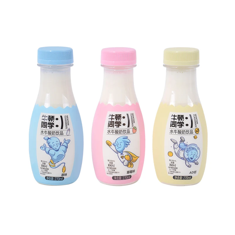 OEM 270ml Yogurt Milk Drink Good Quality Sterilized Liquid Original and Strawberry Flavors for Adults and Children 166KJ