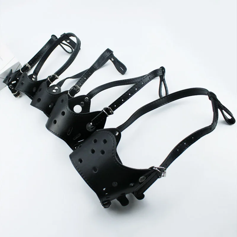 Горячая Распродажа, предотвращение случайного приема, намордник для собак, полиуретановая кожа, намордники для собак