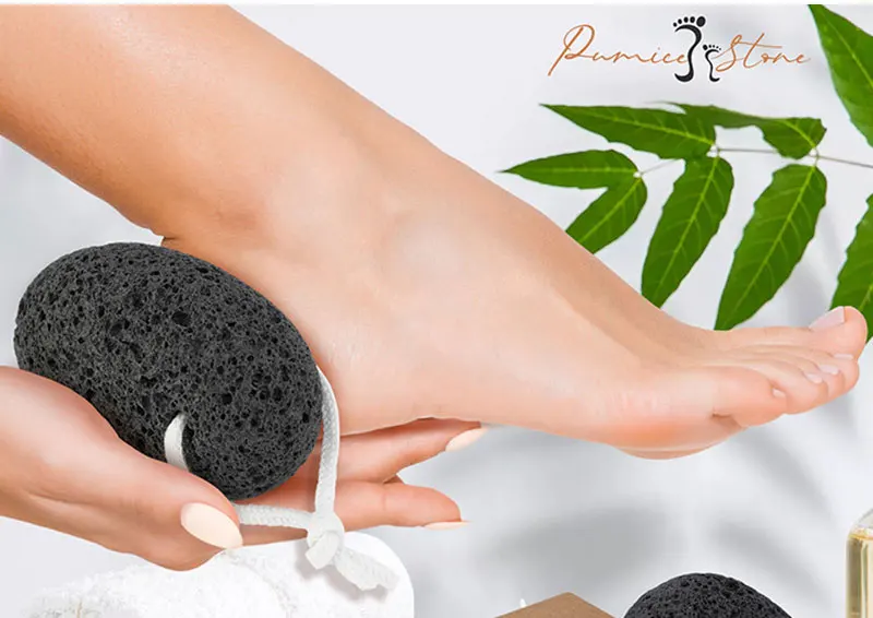 Wholesale Black Natural Pumice Stone Foot Care Bath Dead Skin Removal Volcanic Stone Foot File