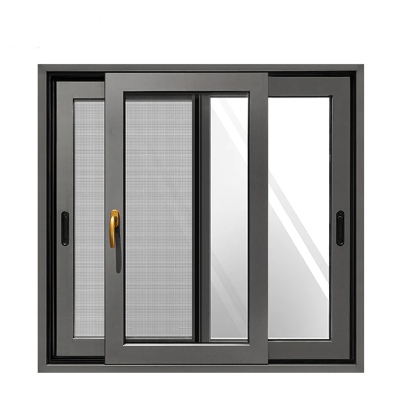Bulk Wholesale Modern Design Aluminum Window Indoor Commercial Double Glass Sliding Window