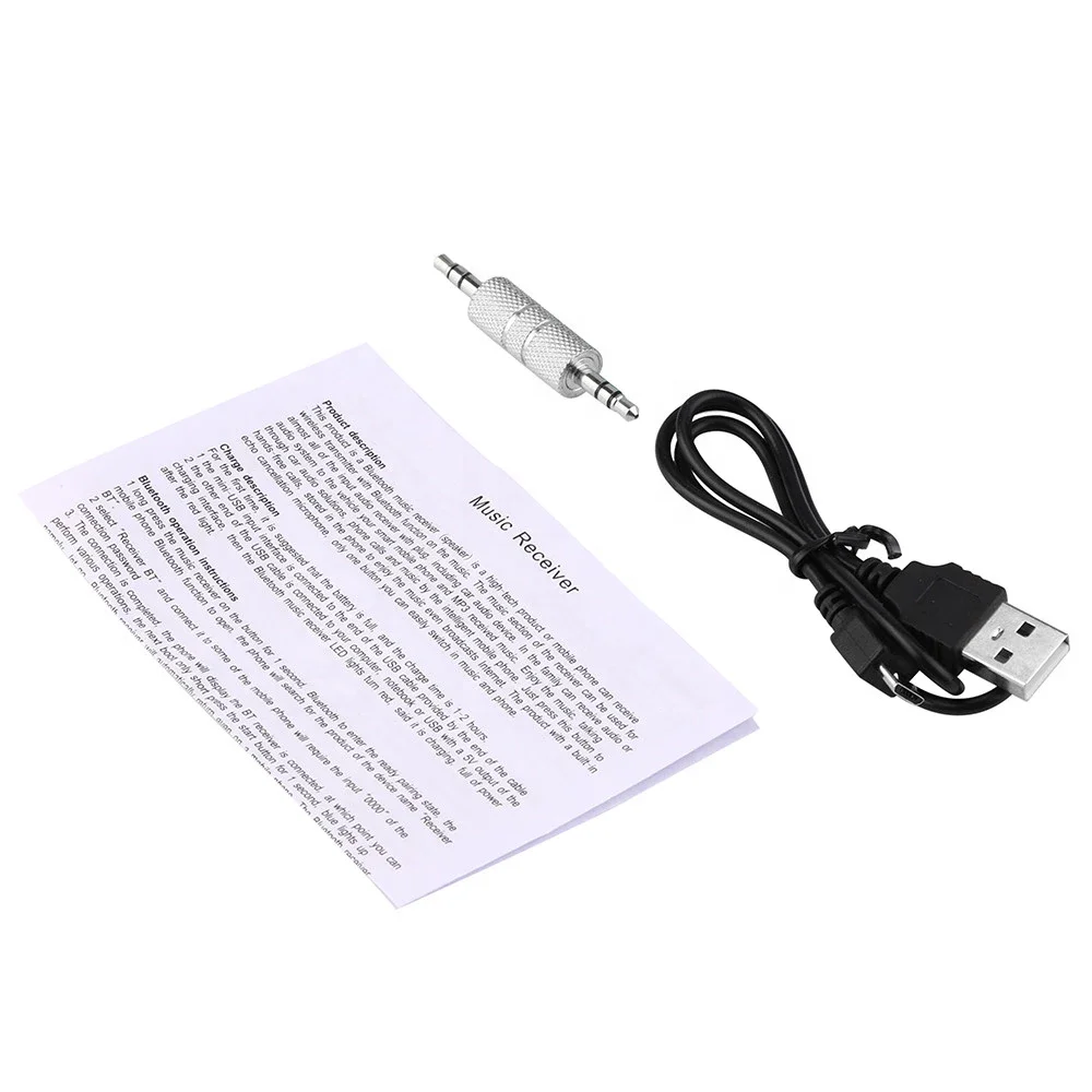 Wireless USB Bluetooth Mini 3.5mm Aux Stereo Audio Music Car kit Adapter music receiver surports