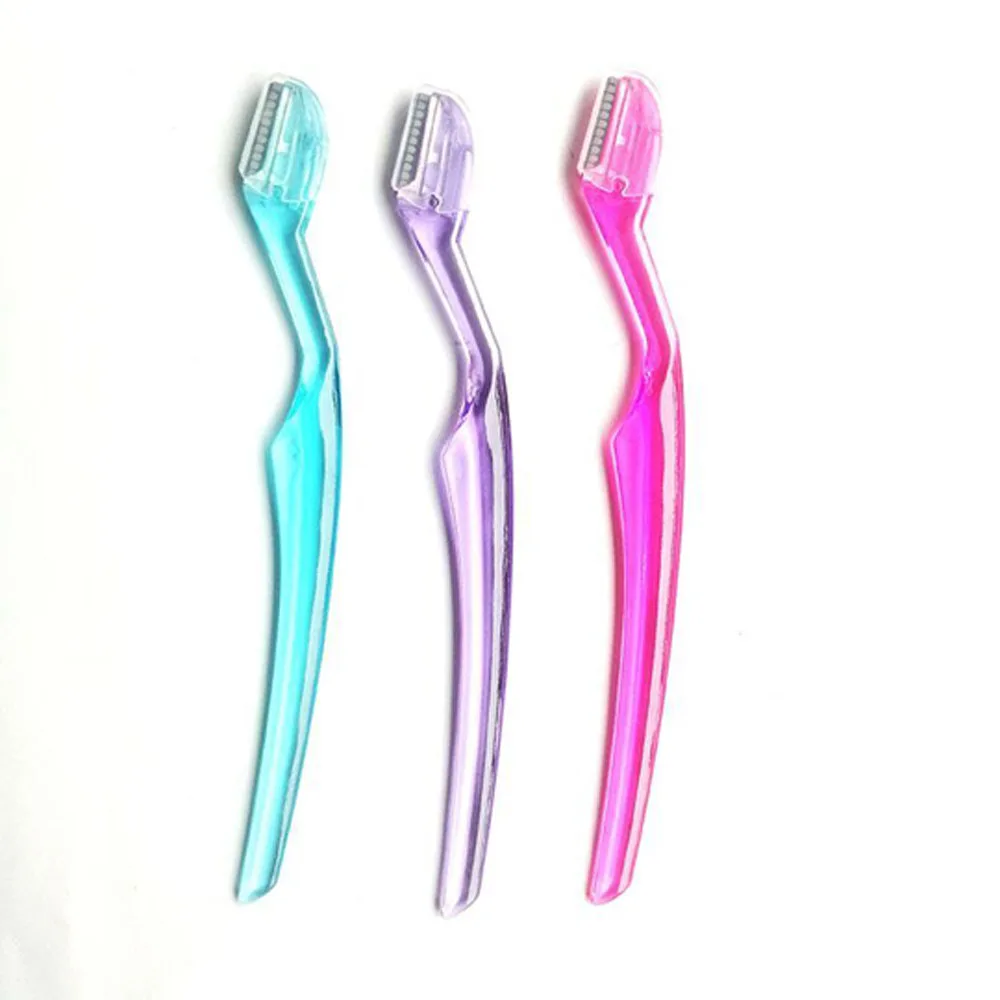 High Quality Plastic  Facial Eyebrow Razor Shaver Face Dermaplaning Blades Trimmer Razor For Women