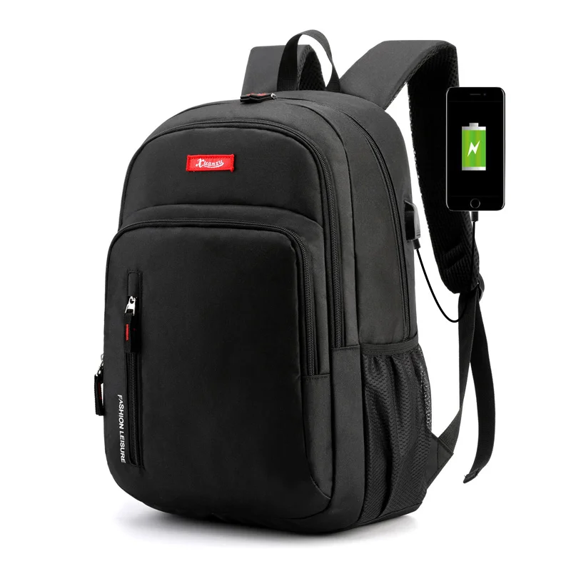 
OMASKA simple design custom logo casual business school backpack bag for college 