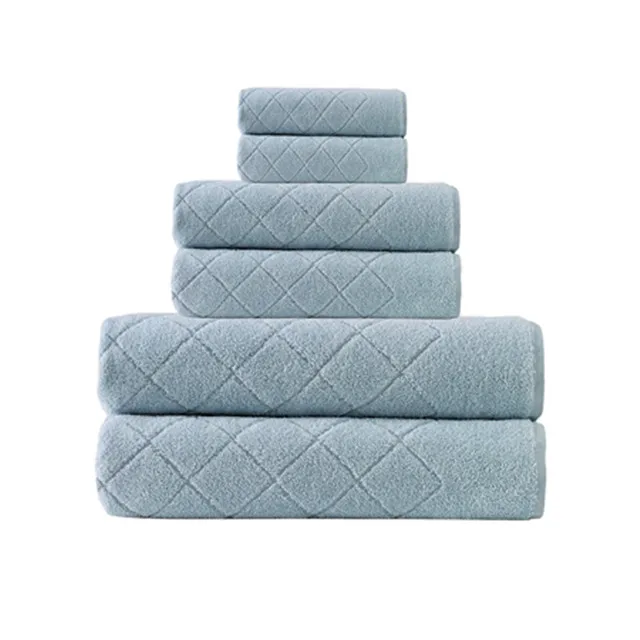 wholesale custom 70x140 cm 100% cotton luxury jacquard bath towel set