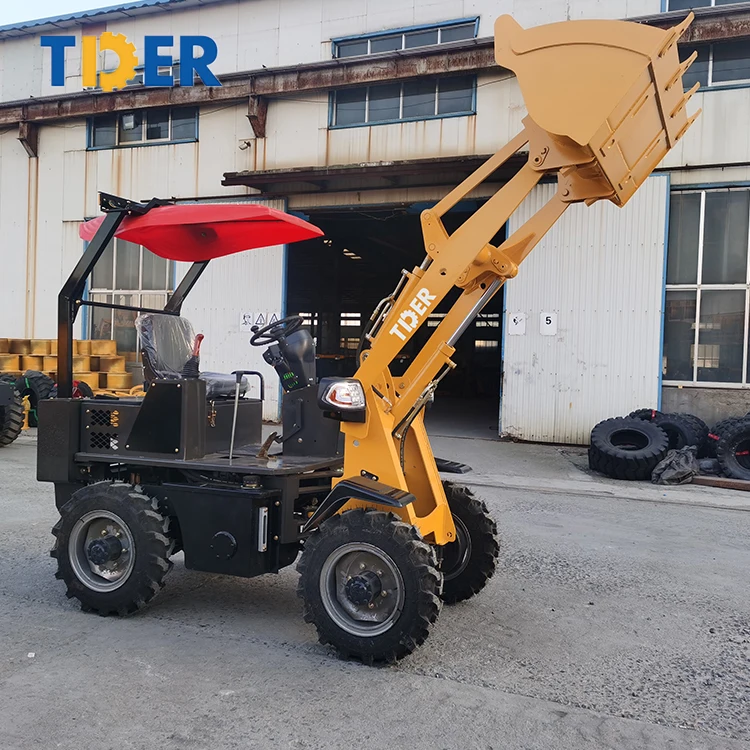 2024 TDER 0.8 ton loader mini loader china 906 mini wheel loader in farm