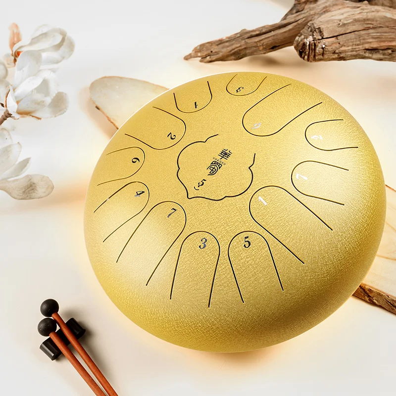 HUASHU Steel Tongue Drums for Adults and Children with Steel Tongue Drum Mallets Music Book