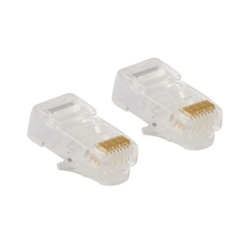 RJ45 plug rj45 connector for cat5 cat5e cat6 cat6a cat7 cat8 utp keystone jack cat6 rj45 modular jack telecom parts