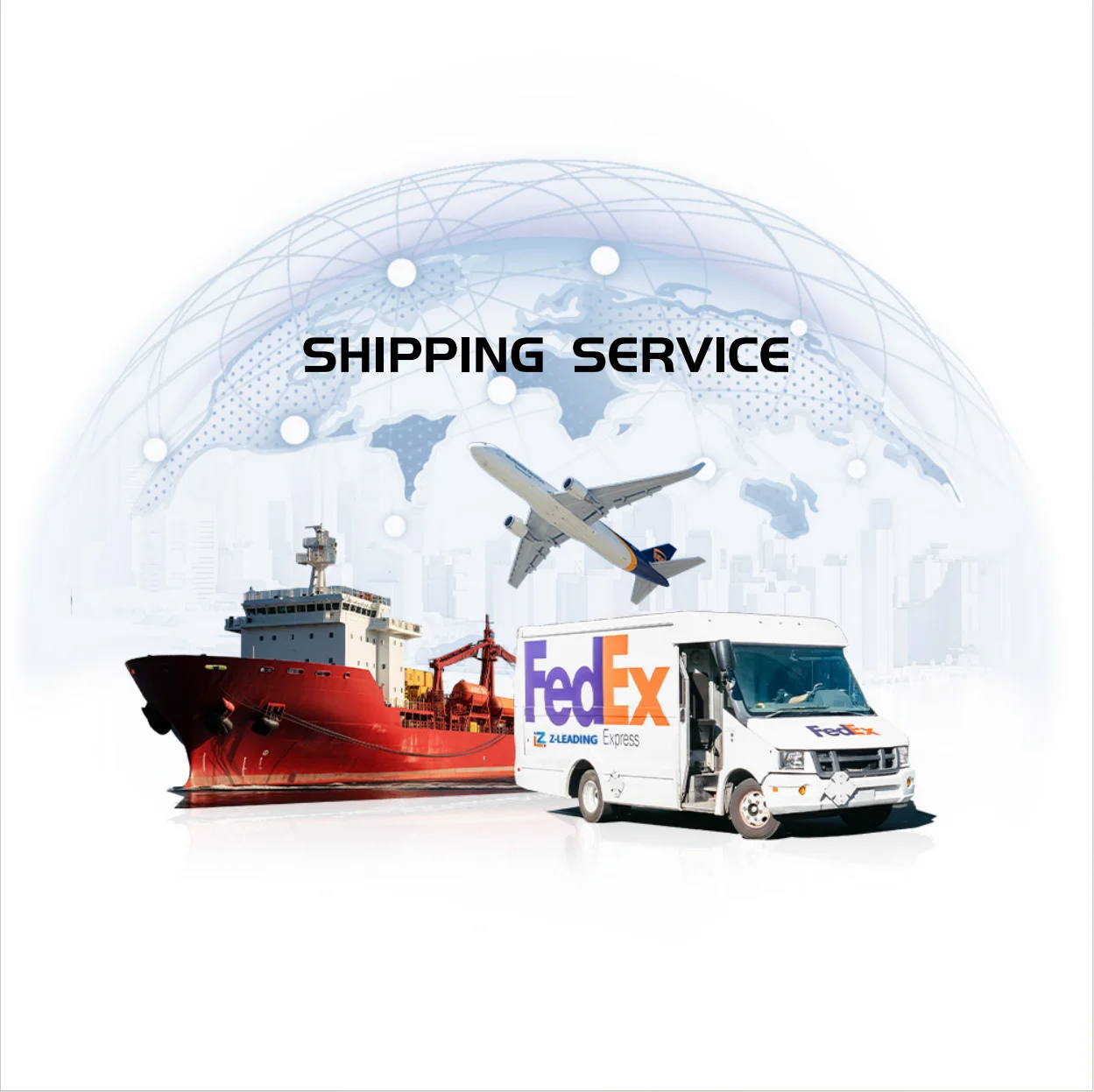 Door to Door DHL FEDEX UPS TNT Ali Express Sea Railway Air Shipping Agent China To Europe UAE USA South Africa Freight Forwarder