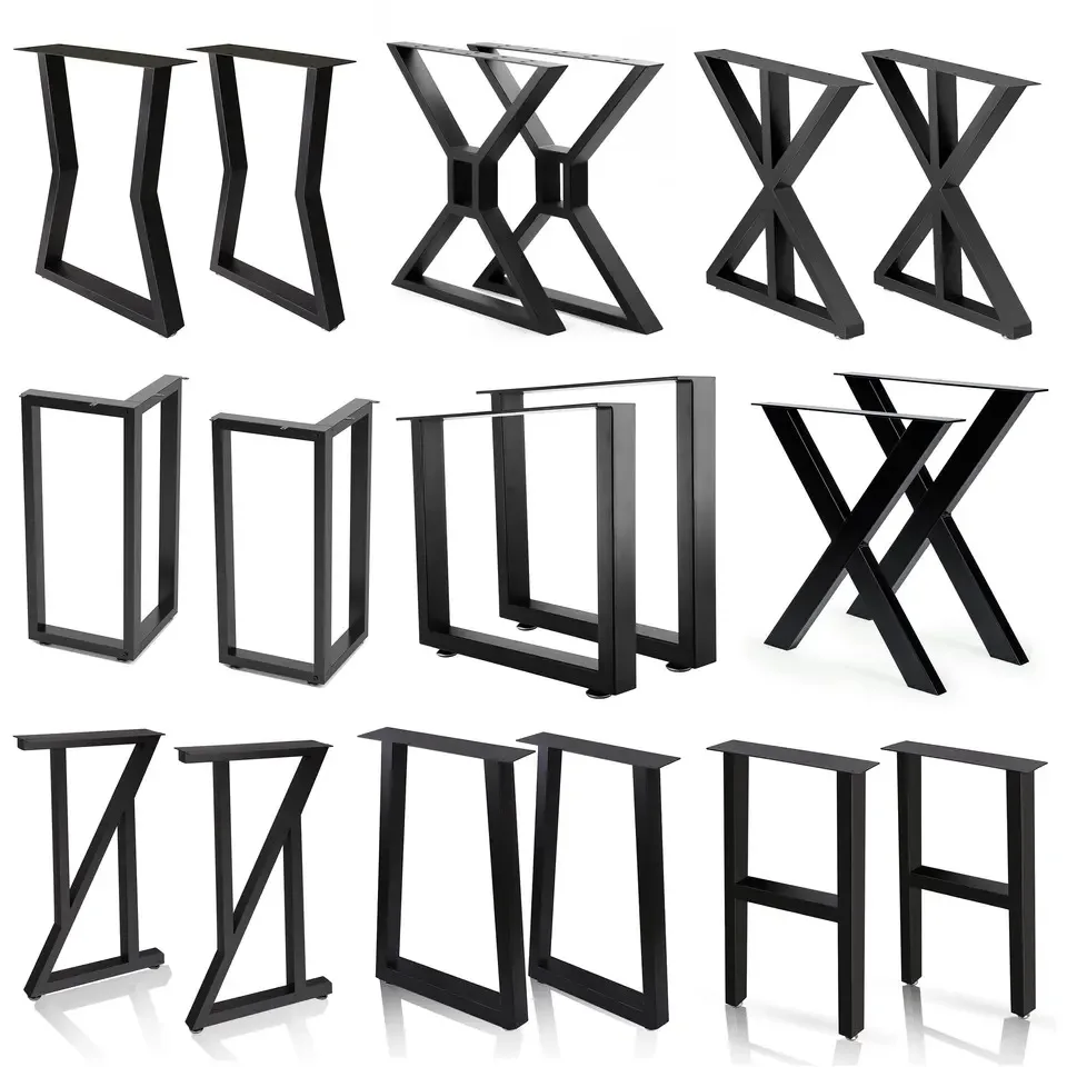 Standing metal legs office gold ceo desk workstation furniture desk table leg