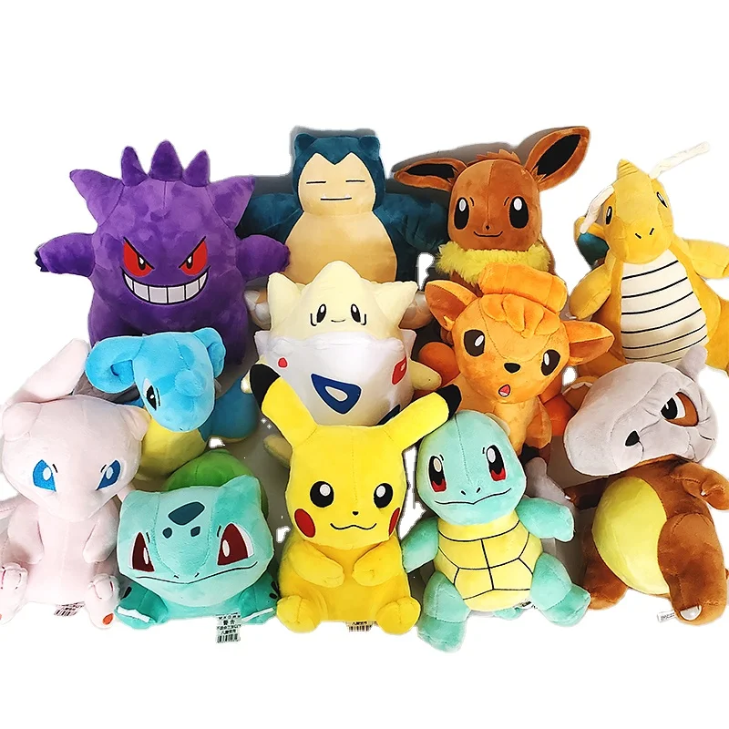 Kawaii Pocket Monsters Soft Stuffed Toys Jigglypuff Psyduck Bulbasaur Squirtle Charmander Pikachu Pokemon Plush Toy