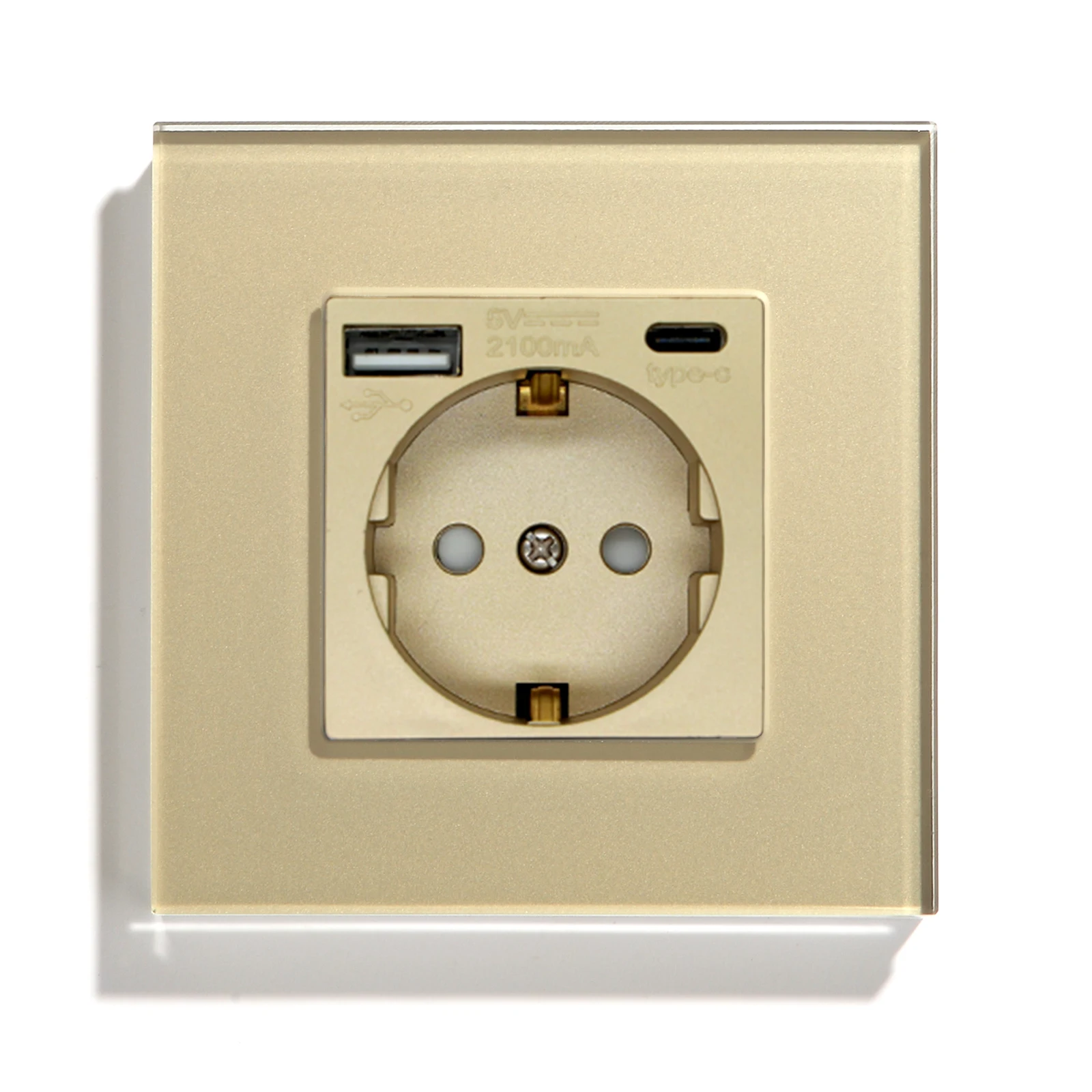 MVAVA 16A стандарт ЕС Германия розетка ЕС штекер type c резьбой раструбного соединения usb настенная розетка наличные товары